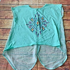 Harper & Elliott Girl Shirt Split XL P